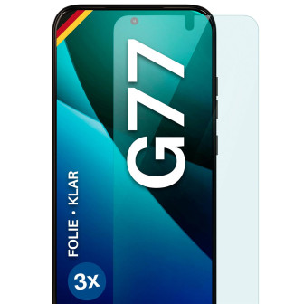 moex moex FlexProtect Motorola Moto G77 Schutzfolie Klar – 3er Set
