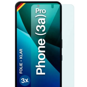 moex FlexProtect Nothing Phone (3a) Pro Schutzfolie Klar – 3er Set moex FlexProtect Nothing Phone (3a) Pro Schutzfolie Klar – 3er Set