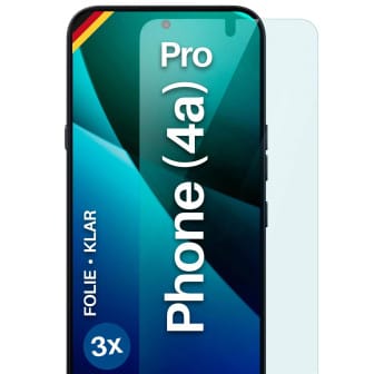 moex moex FlexProtect Nothing Phone (4a) Pro Schutzfolie Klar – 3er Set
