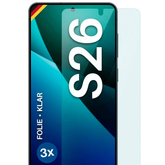 moex FlexProtect Samsung Galaxy S26 Schutzfolie Klar – 3er Set