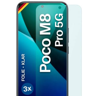 moex moex FlexProtect Poco M8 Pro 5G Schutzfolie Klar – 3er Set