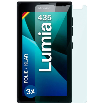 moex FlexProtect Microsoft Lumia 435 Schutzfolie Klar – 3er Set