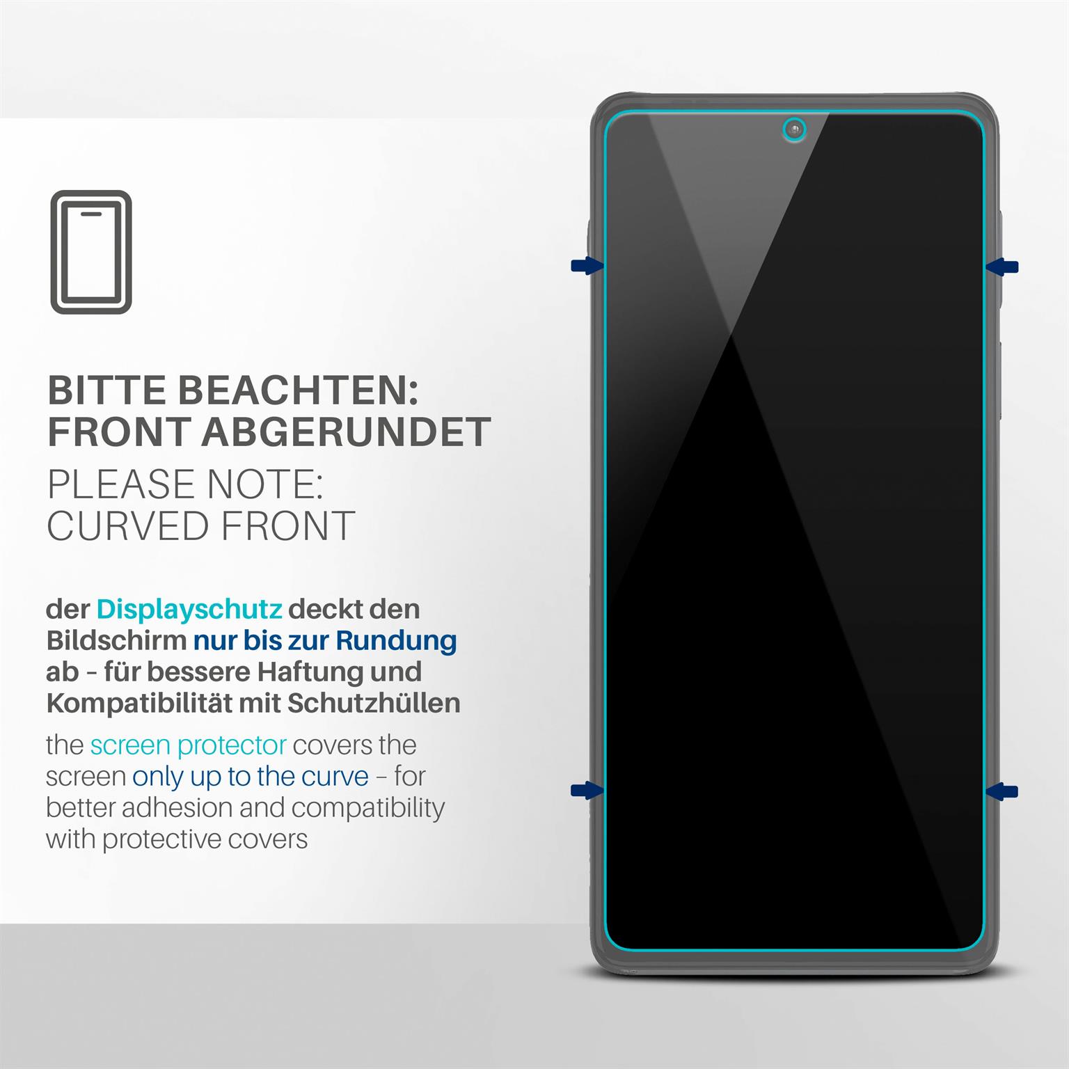 moex FlexProtect Motorola Edge 20 Pro Schutzfolie Klar – Weiteres Produktbild 3