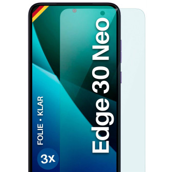 moex moex FlexProtect Motorola Edge 30 Neo Schutzfolie Klar – 3er Set