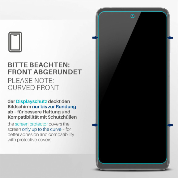 moex FlexProtect Motorola Moto E32s Schutzfolie Klar – Weiteres Produktbild 3