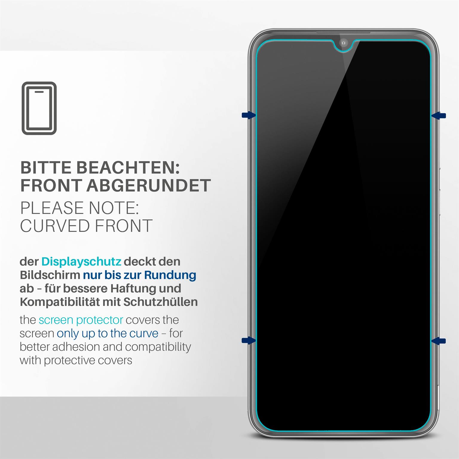 moex FlexProtect Motorola Moto E6s (2020) Schutzfolie Klar – Weiteres Produktbild 3