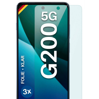 moex FlexProtect Motorola Moto G200 5G Schutzfolie Klar – 3er Set