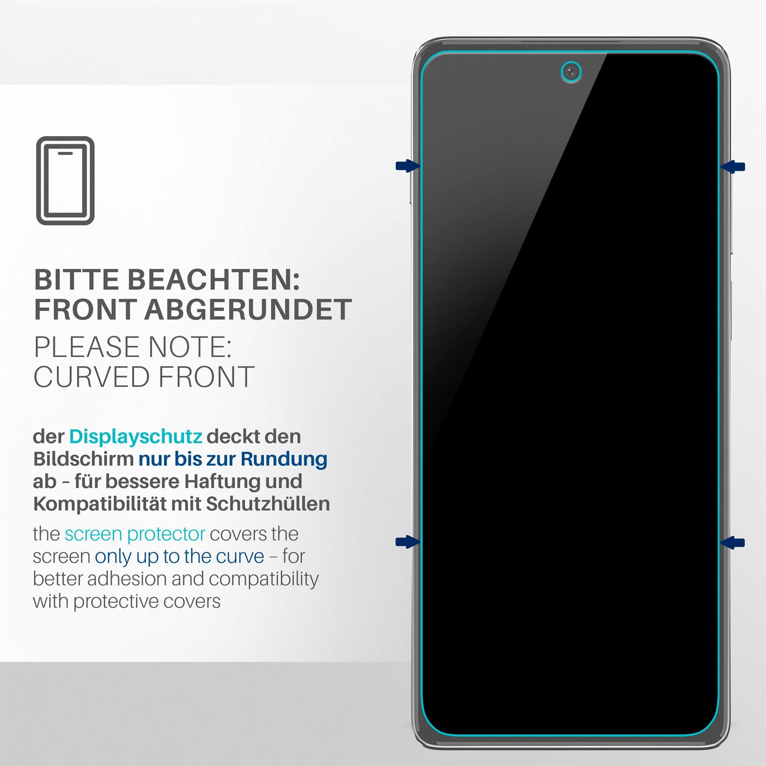 moex FlexProtect Motorola Moto G200 5G Schutzfolie Klar – Weiteres Produktbild 3