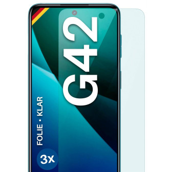 moex FlexProtect Motorola Moto G42 Schutzfolie Klar – 3er Set