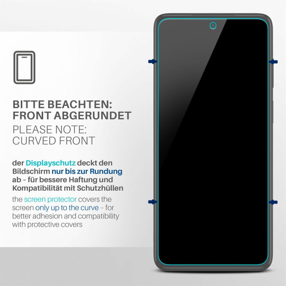 moex FlexProtect Motorola Moto G52 Schutzfolie Klar – Weiteres Produktbild 3