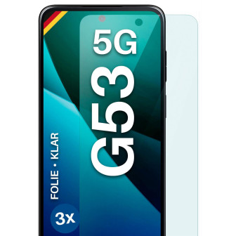 moex FlexProtect Motorola Moto G53 5G Schutzfolie Klar – 3er Set
