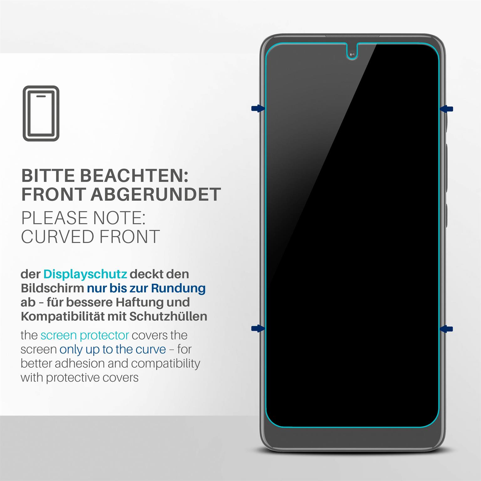 moex FlexProtect Motorola Moto G54 5G Schutzfolie Klar – Weiteres Produktbild 3