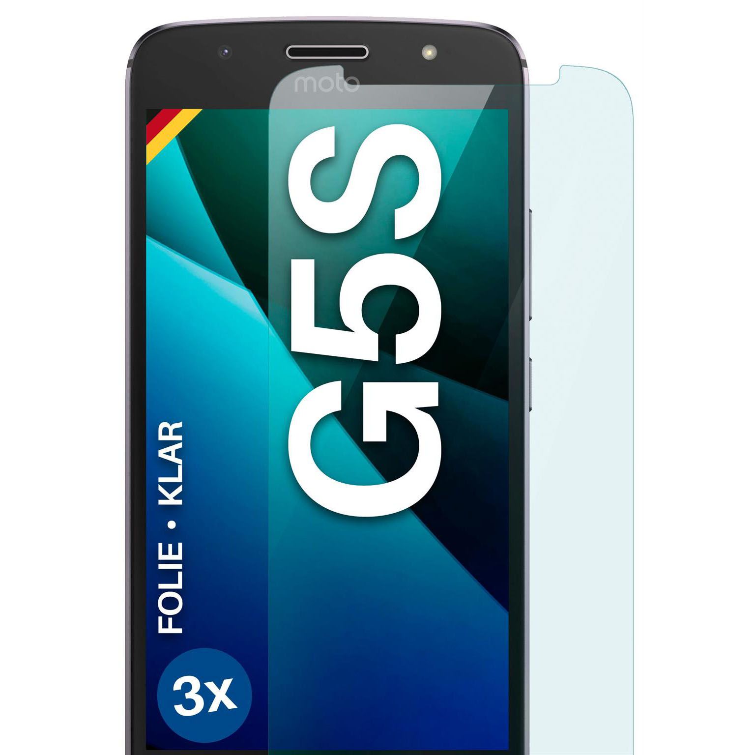moex FlexProtect Motorola Moto G5s Schutzfolie Klar – Weiteres Produktbild 1 moex FlexProtect Motorola Moto G5s Schutzfolie Klar – Weiteres Produktbild 1