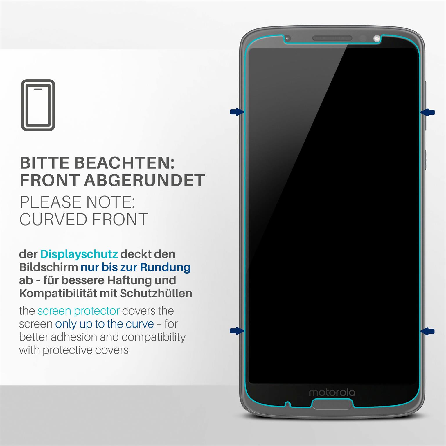 moex FlexProtect Motorola Moto G6 Plus Schutzfolie Klar – Weiteres Produktbild 3 moex FlexProtect Motorola Moto G6 Plus Schutzfolie Klar – Weiteres Produktbild 3