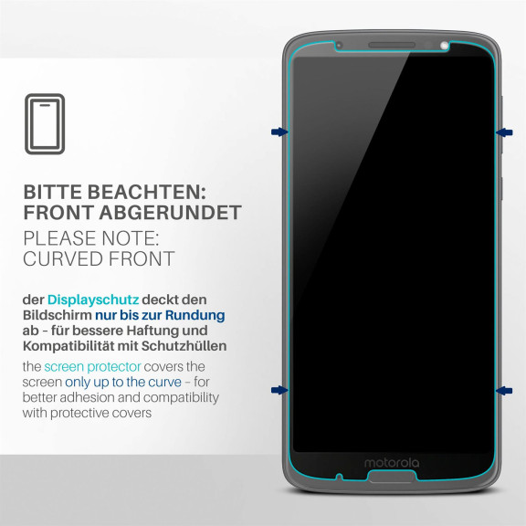 moex FlexProtect Motorola Moto G6 Plus Schutzfolie Klar – Weiteres Produktbild 3