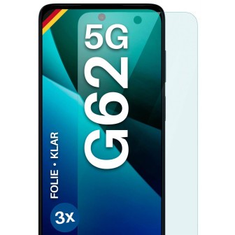 moex FlexProtect Motorola Moto G62 5G Schutzfolie Klar – 3er Set