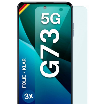 moex FlexProtect Motorola Moto G73 5G Schutzfolie Klar – 3er Set