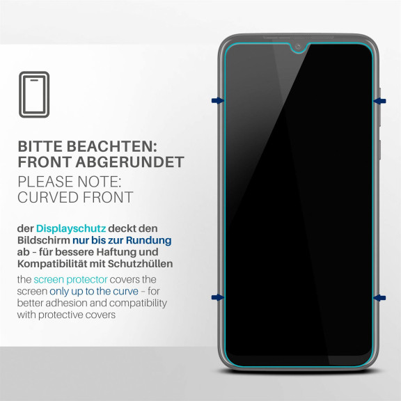 moex FlexProtect Motorola Moto G8 Plus Schutzfolie Klar – Weiteres Produktbild 3