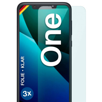 moex FlexProtect Motorola One Schutzfolie Klar – 3er Set