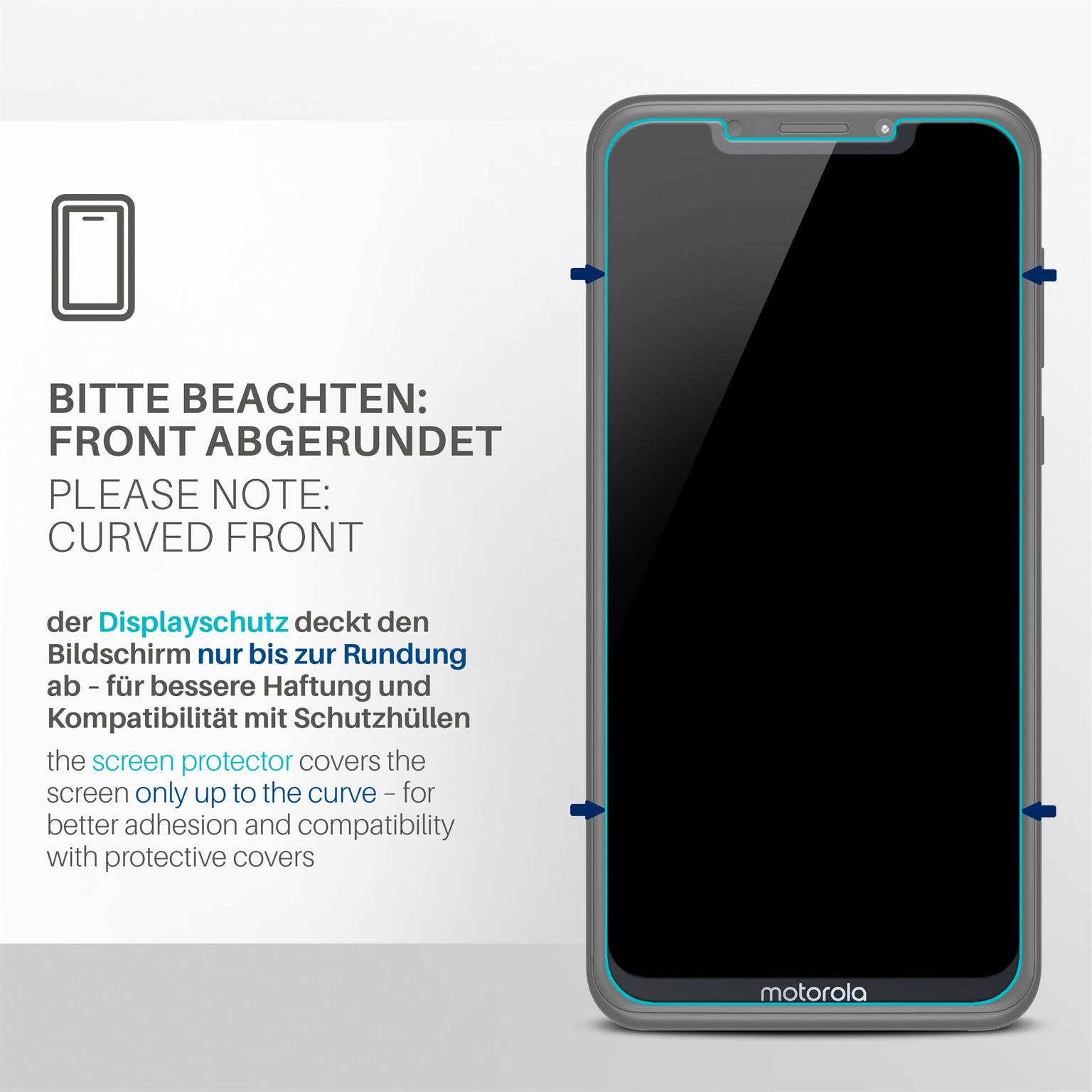 moex FlexProtect Motorola One Schutzfolie Klar – Weiteres Produktbild 3