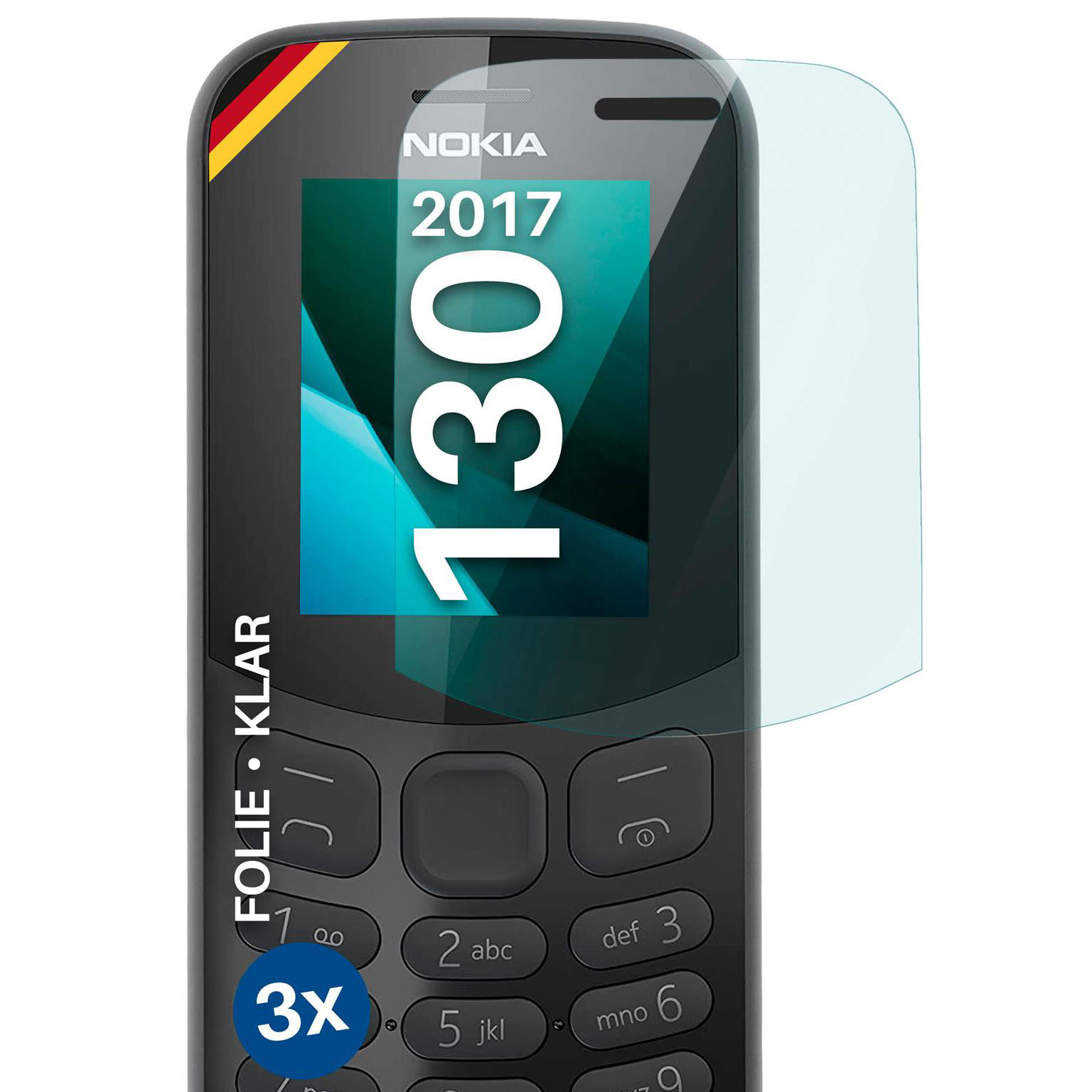 moex FlexProtect Nokia 130 (2017) Schutzfolie Klar – Weiteres Produktbild 1 moex FlexProtect Nokia 130 (2017) Schutzfolie Klar – Weiteres Produktbild 1