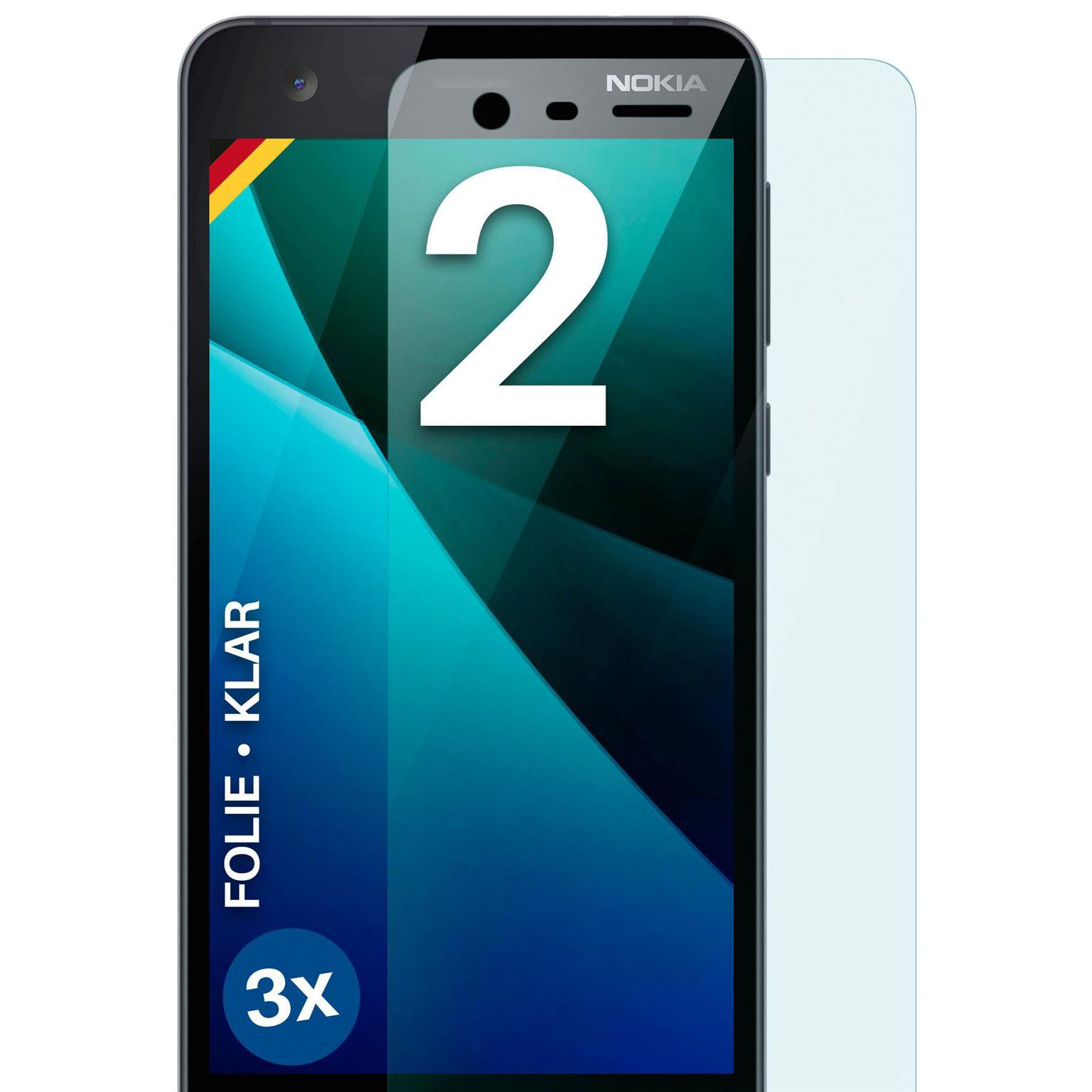 moex FlexProtect Nokia 2 Schutzfolie Klar – Weiteres Produktbild 1 moex FlexProtect Nokia 2 Schutzfolie Klar – Weiteres Produktbild 1