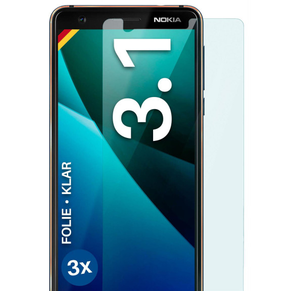 moex FlexProtect Nokia 3.1 Schutzfolie Klar – Weiteres Produktbild 1