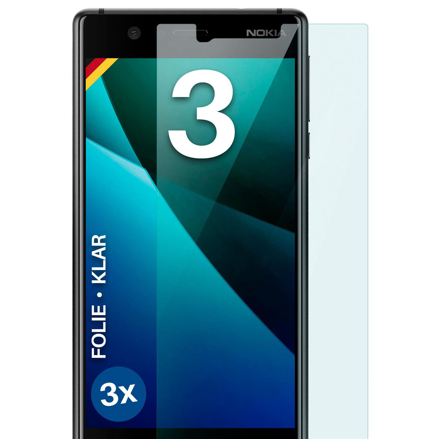 moex FlexProtect Nokia 3 Schutzfolie Klar – undefined