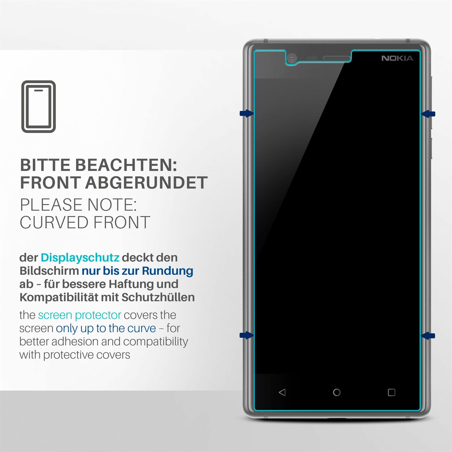 moex FlexProtect Nokia 3 Schutzfolie Klar – Weiteres Produktbild 3