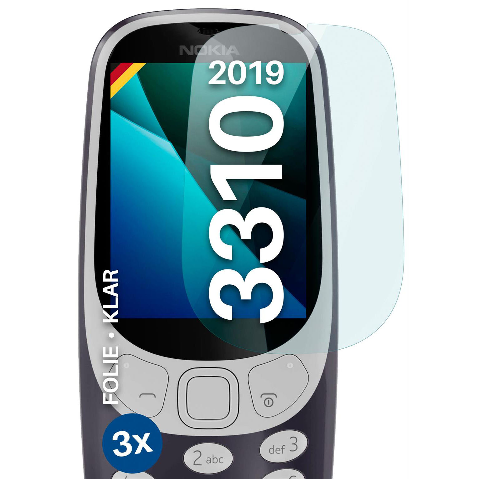 moex FlexProtect Nokia 3310 (2017) Schutzfolie Klar – undefined