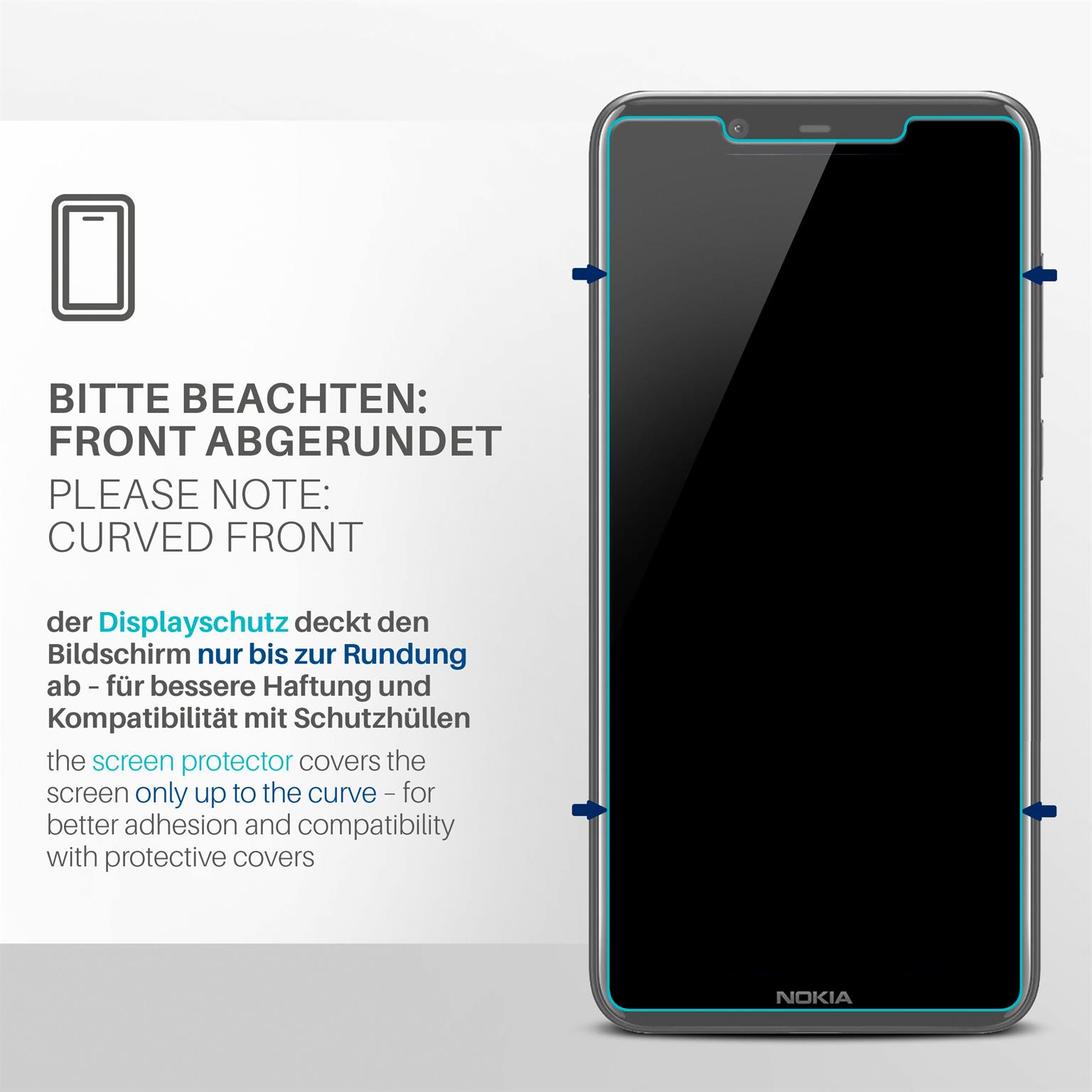 moex FlexProtect Nokia 5.1 Plus Schutzfolie Klar – Weiteres Produktbild 3 moex FlexProtect Nokia 5.1 Plus Schutzfolie Klar – Weiteres Produktbild 3
