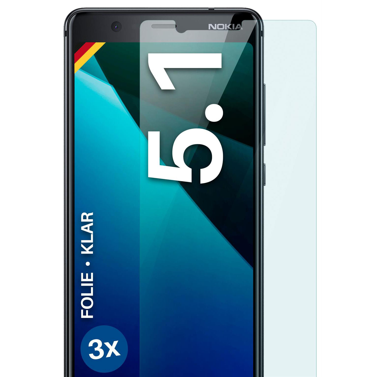 moex FlexProtect Nokia 5.1 Schutzfolie Klar – undefined