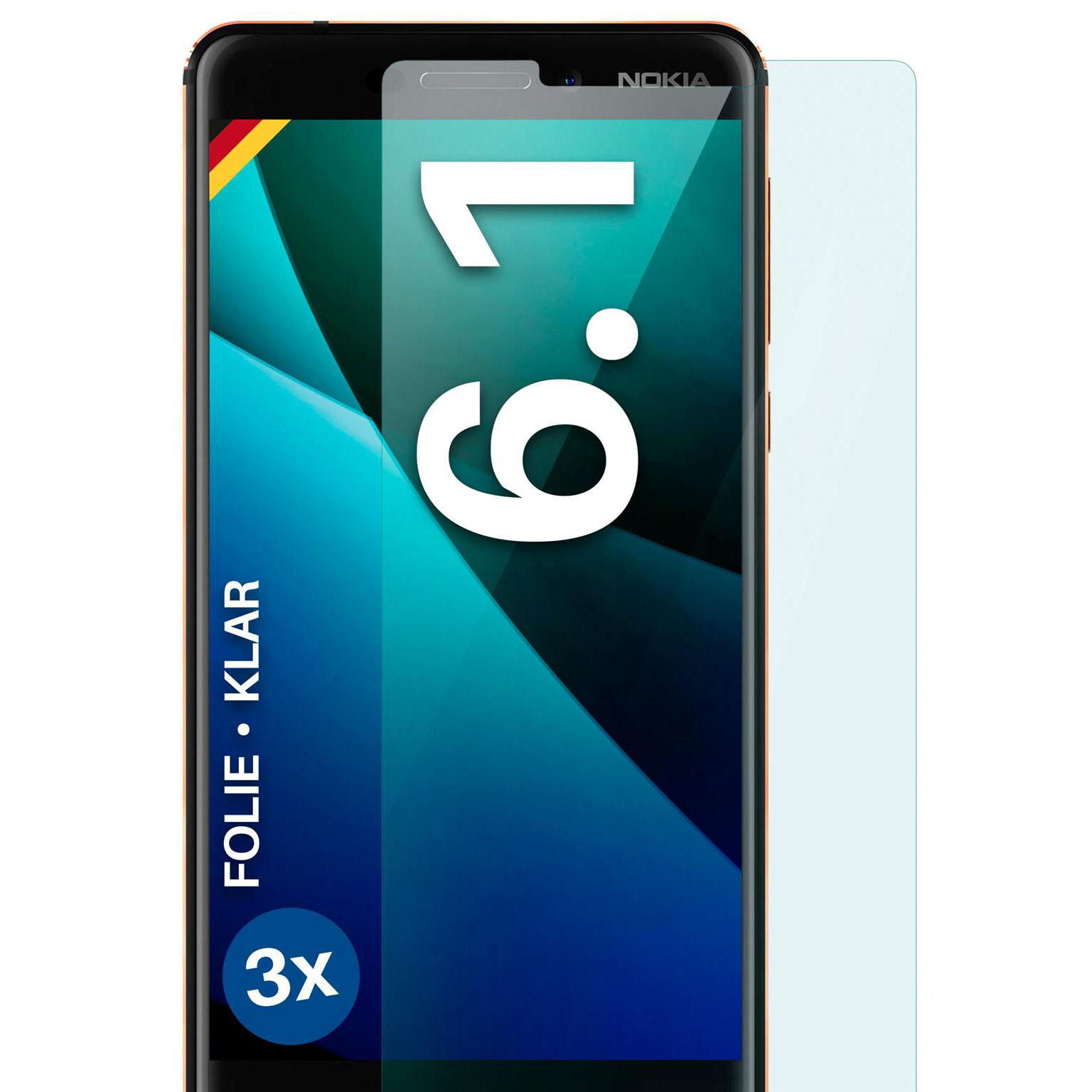 moex FlexProtect Nokia 6.1 Schutzfolie Klar – undefined