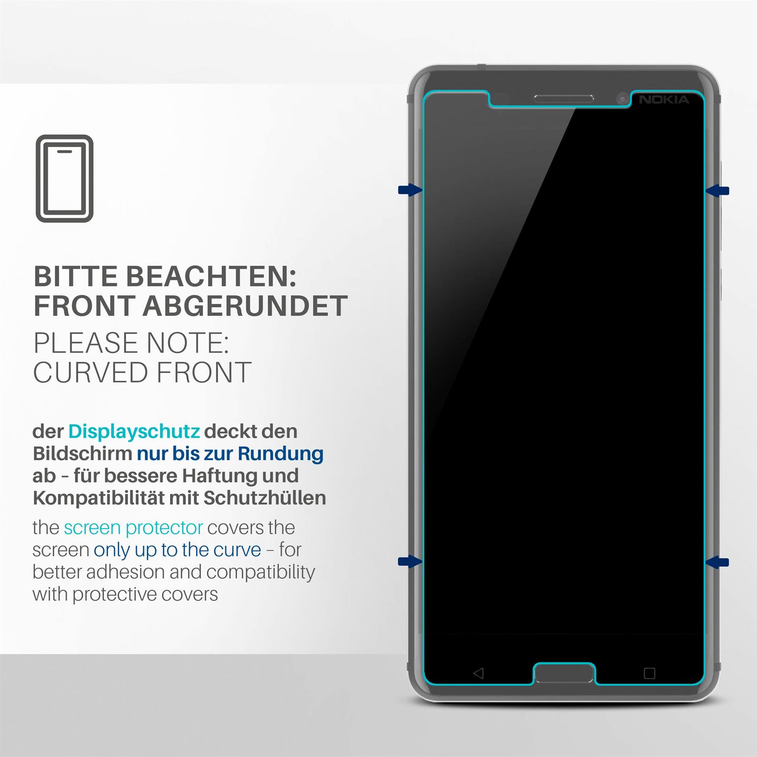 moex FlexProtect Nokia 6 Schutzfolie Klar – Weiteres Produktbild 3