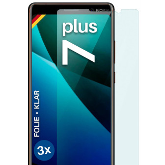 moex FlexProtect Nokia 7 Plus Schutzfolie Klar – 3er Set