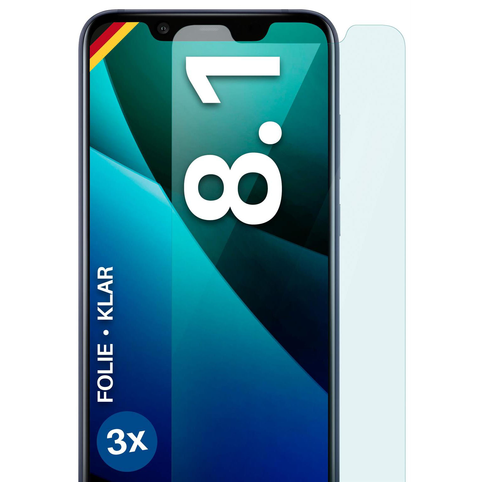 moex FlexProtect Nokia 8.1 Schutzfolie Klar – Weiteres Produktbild 1 moex FlexProtect Nokia 8.1 Schutzfolie Klar – Weiteres Produktbild 1
