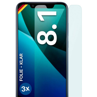 moex FlexProtect Nokia 8.1 Schutzfolie Klar – 3er Set