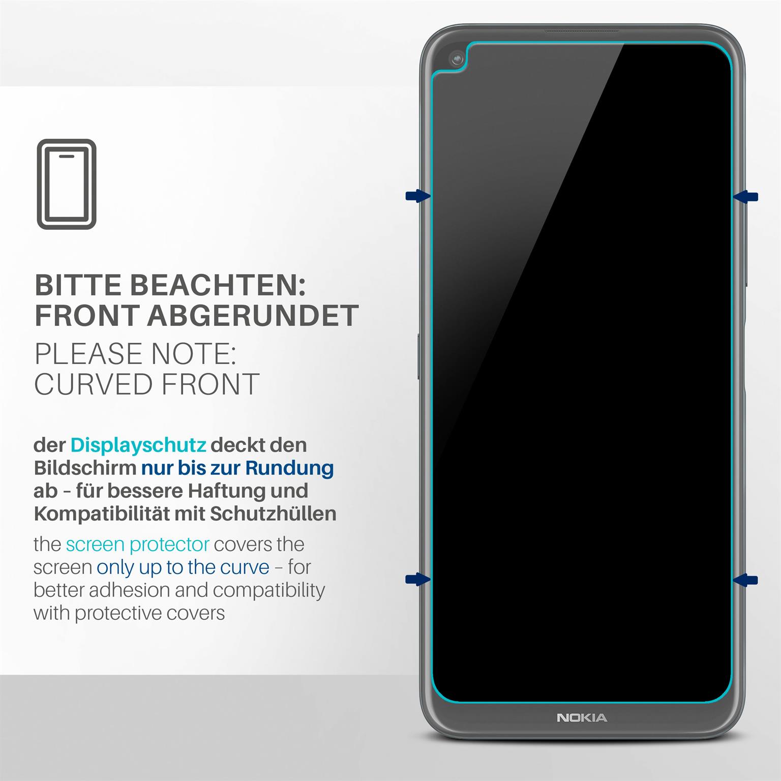 moex FlexProtect Nokia 8.3 5G Schutzfolie Klar – Weiteres Produktbild 3