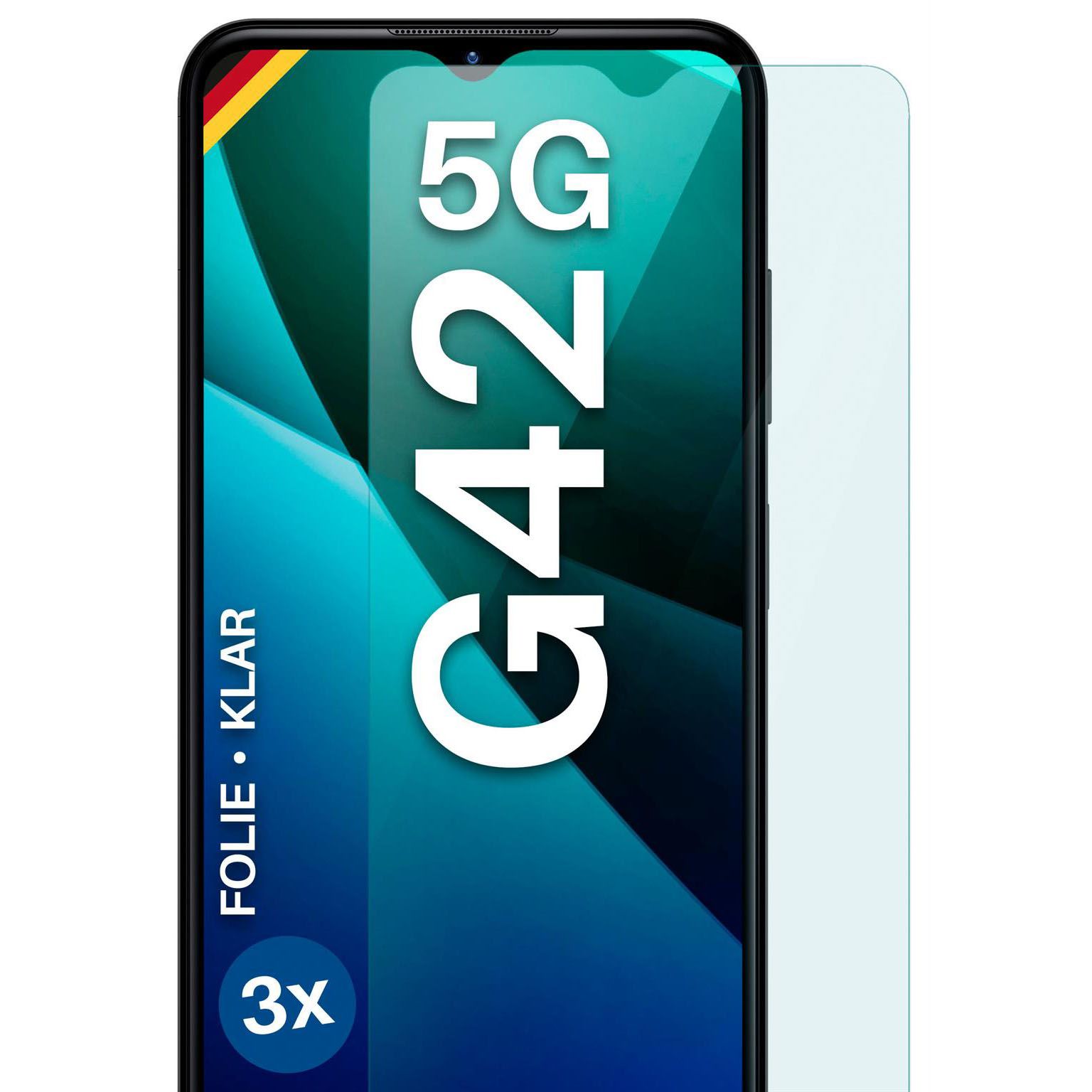 moex FlexProtect Nokia G42 5G Schutzfolie Klar – 3er Set moex FlexProtect Nokia G42 5G Schutzfolie Klar – 3er Set