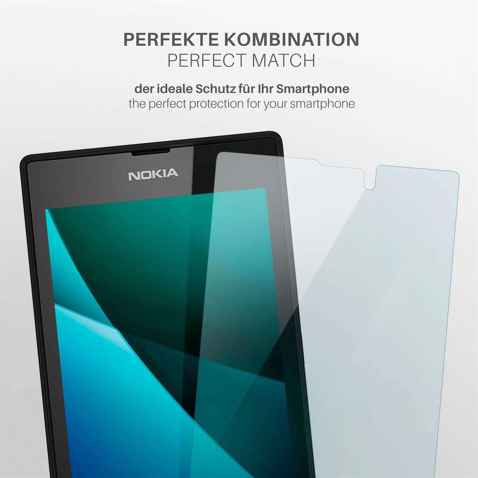 moex FlexProtect Nokia Lumia 520 Schutzfolie Klar – Weiteres Produktbild 3