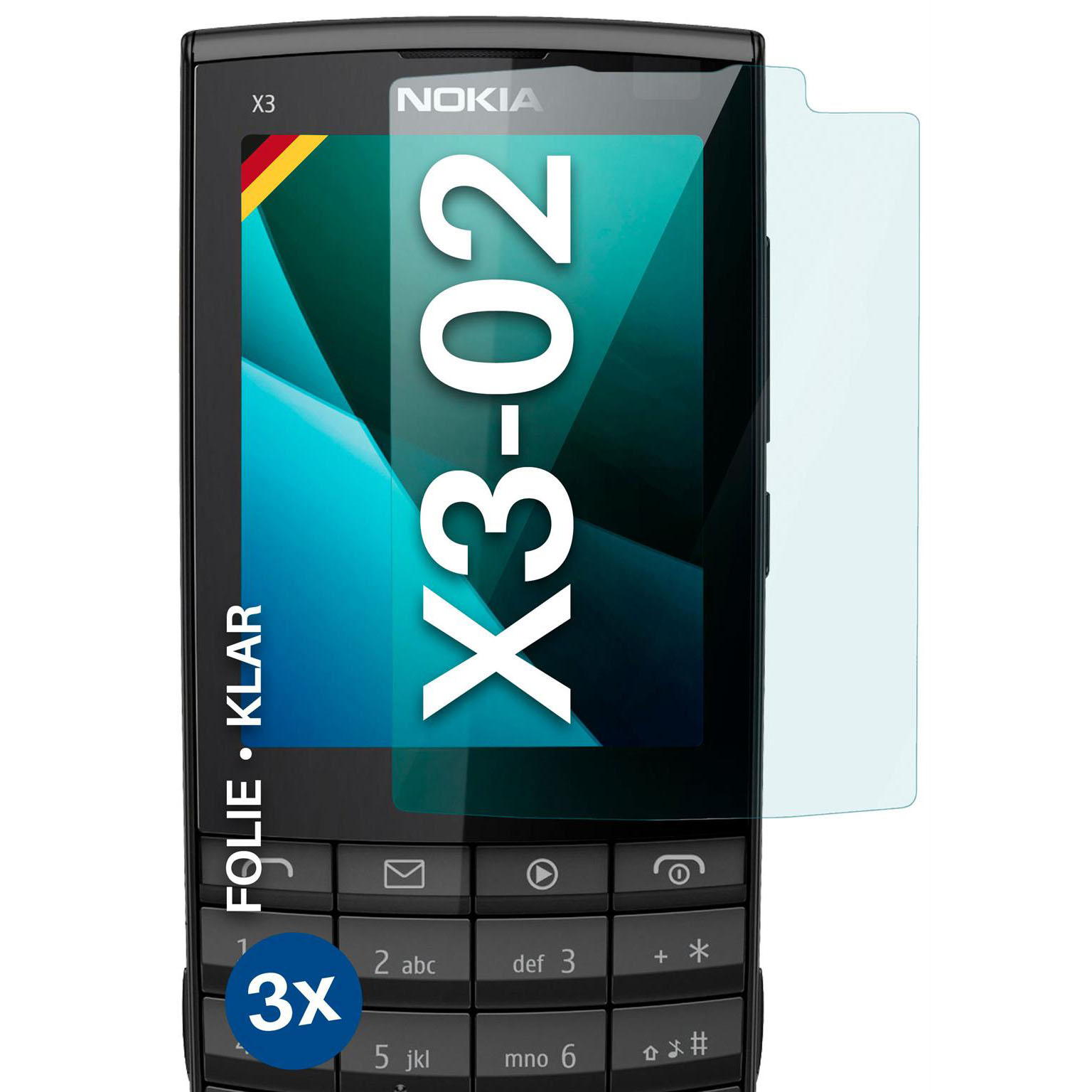 moex FlexProtect Nokia X3-02 Schutzfolie Klar – undefined