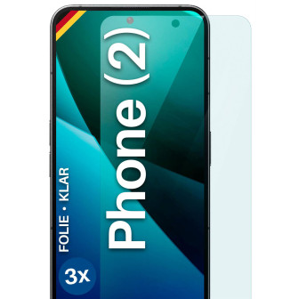 moex FlexProtect Nothing Phone (2) Schutzfolie Klar – 3er Set