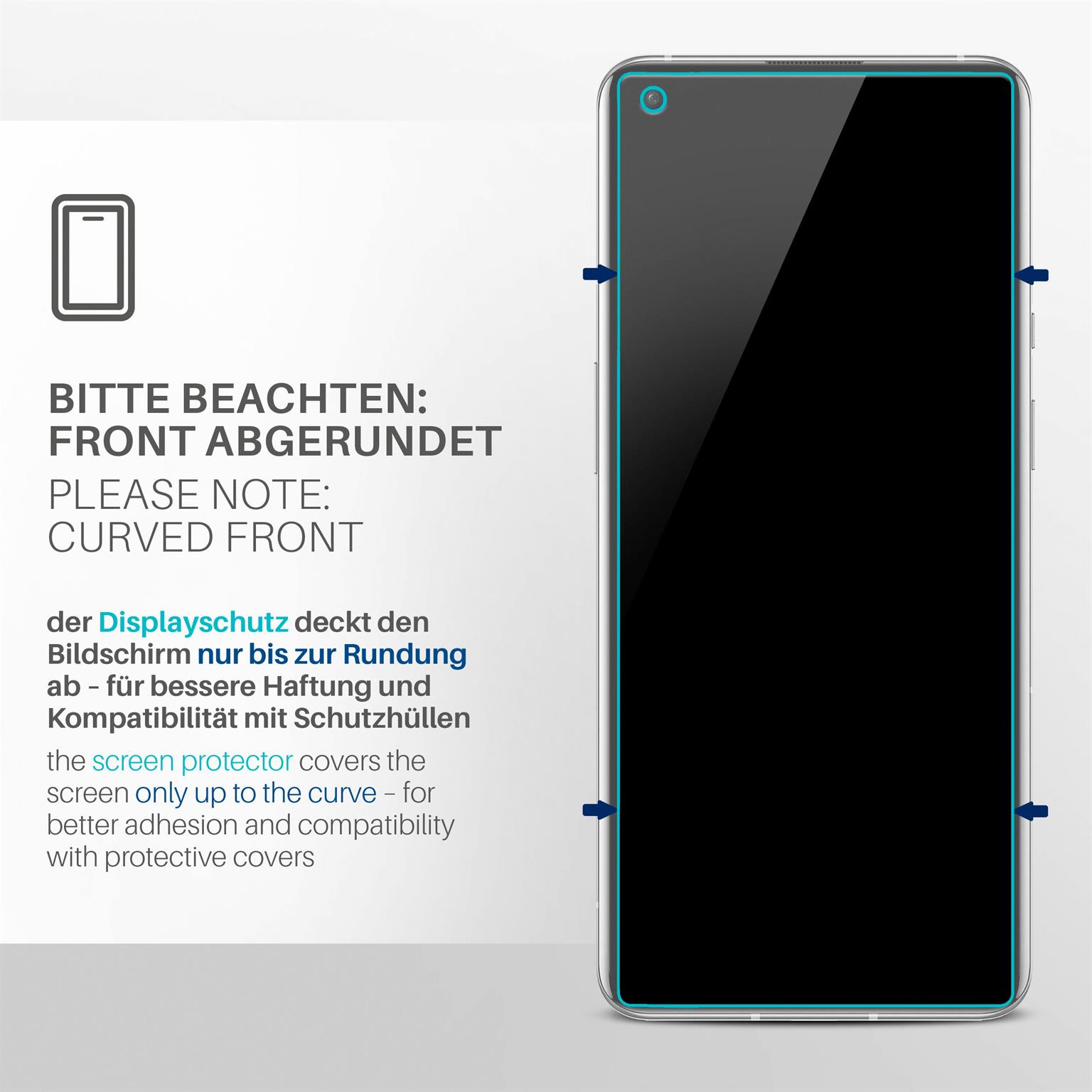 moex FlexProtect OnePlus 9 Pro Schutzfolie Klar – Weiteres Produktbild 3