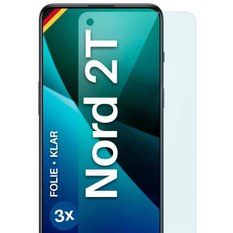 moex FlexProtect OnePlus Nord 2T Schutzfolie Klar – 3er Set