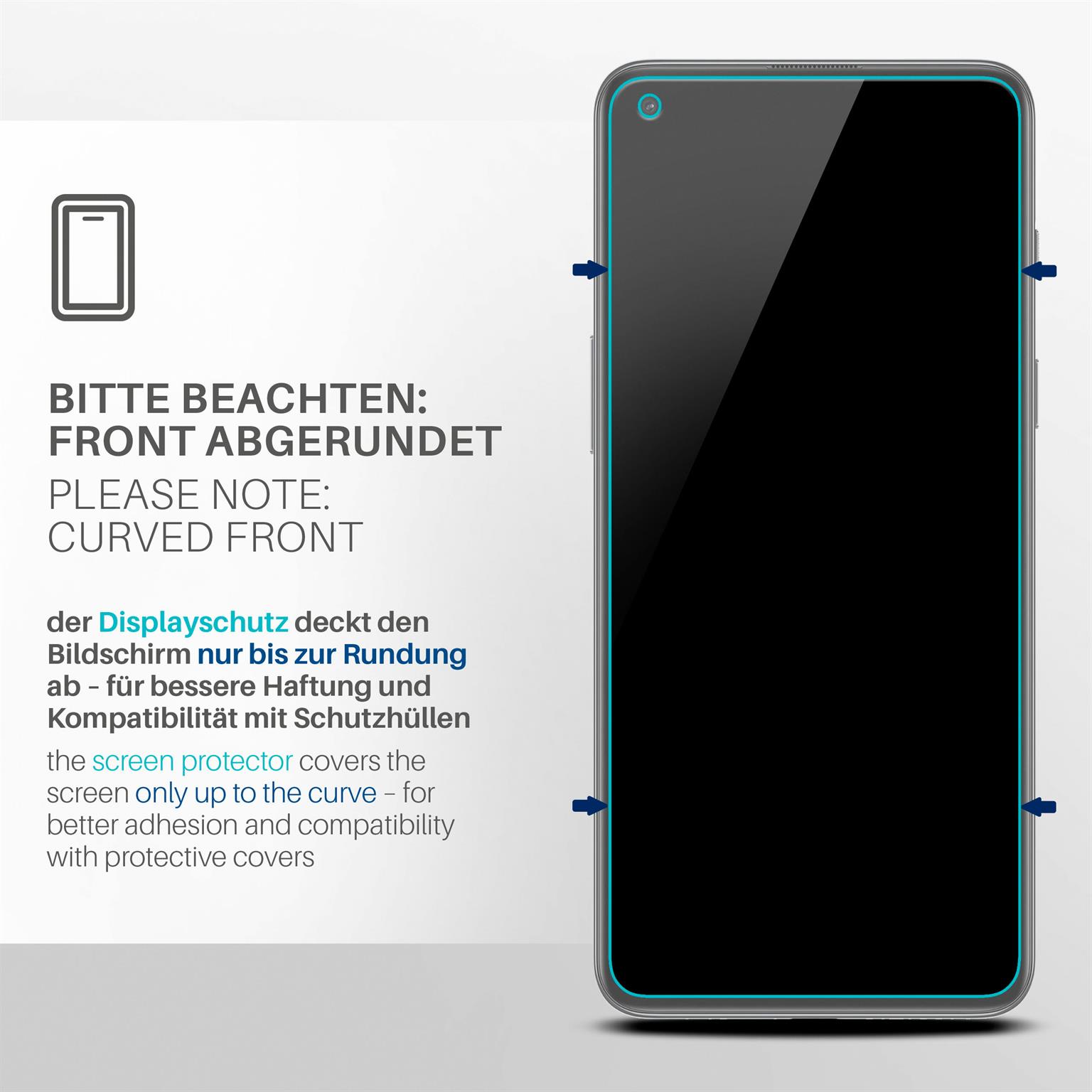 moex FlexProtect OnePlus Nord CE 2 5G Schutzfolie Klar – Weiteres Produktbild 3
