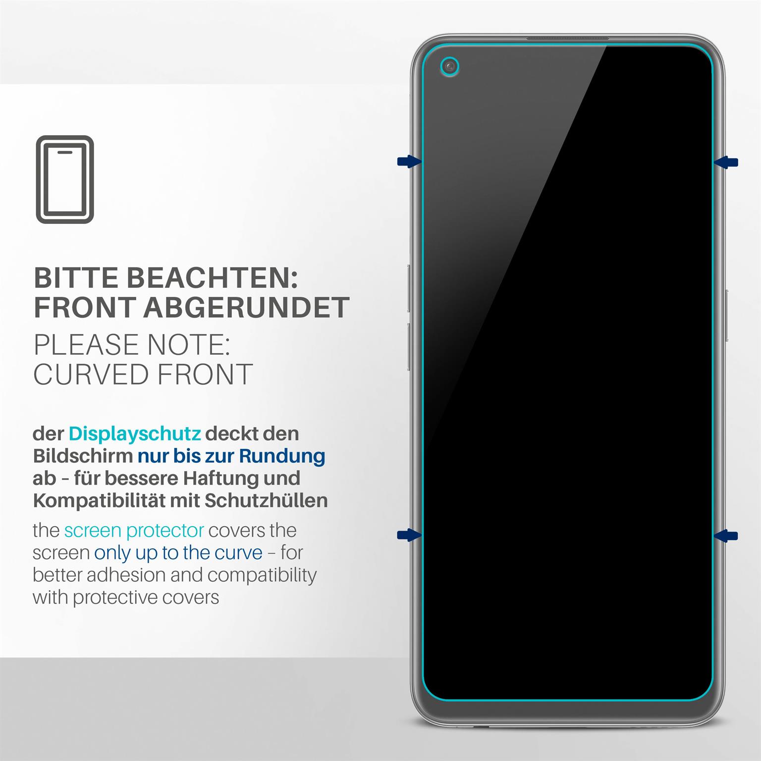 moex FlexProtect OnePlus Nord CE 2 Lite 5G Schutzfolie Klar – Weiteres Produktbild 3
