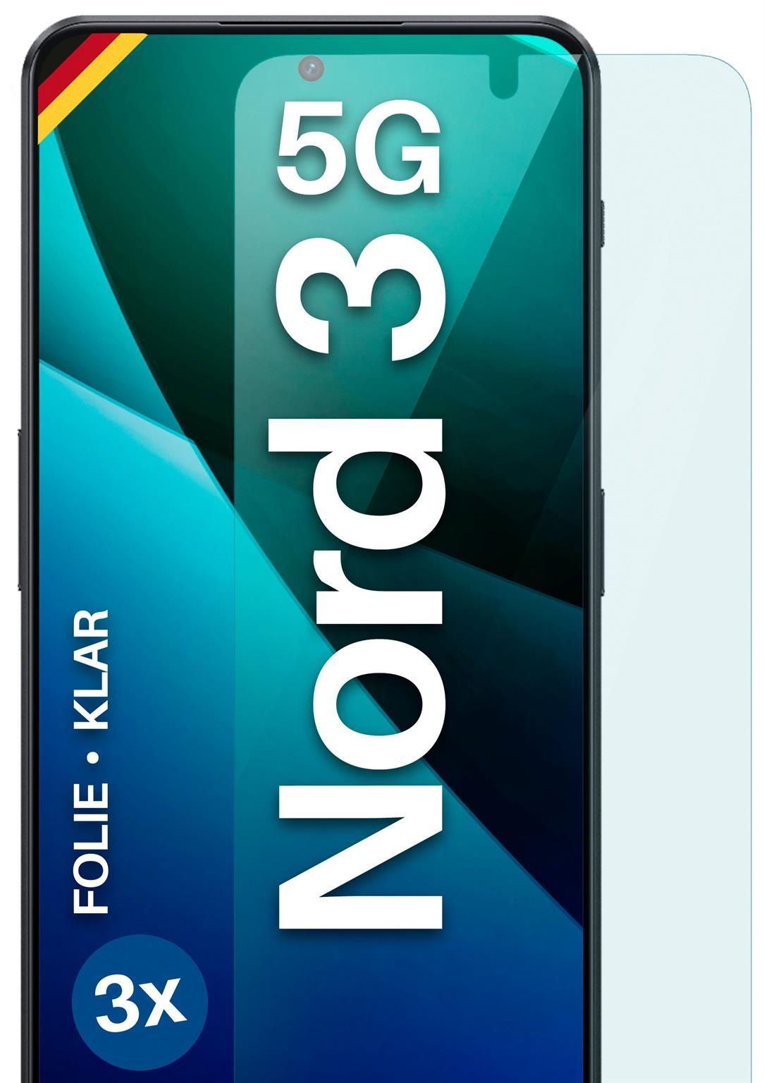 moex FlexProtect OnePlus Nord 3 5G Schutzfolie Klar – 3er Set moex FlexProtect OnePlus Nord 3 5G Schutzfolie Klar – 3er Set