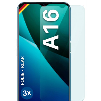 moex FlexProtect Oppo A16 Schutzfolie Klar – 3er Set