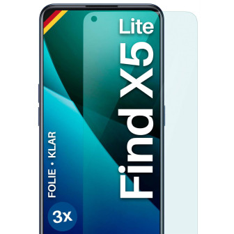 moex FlexProtect Oppo Find X5 Lite Schutzfolie Klar – 3er Set