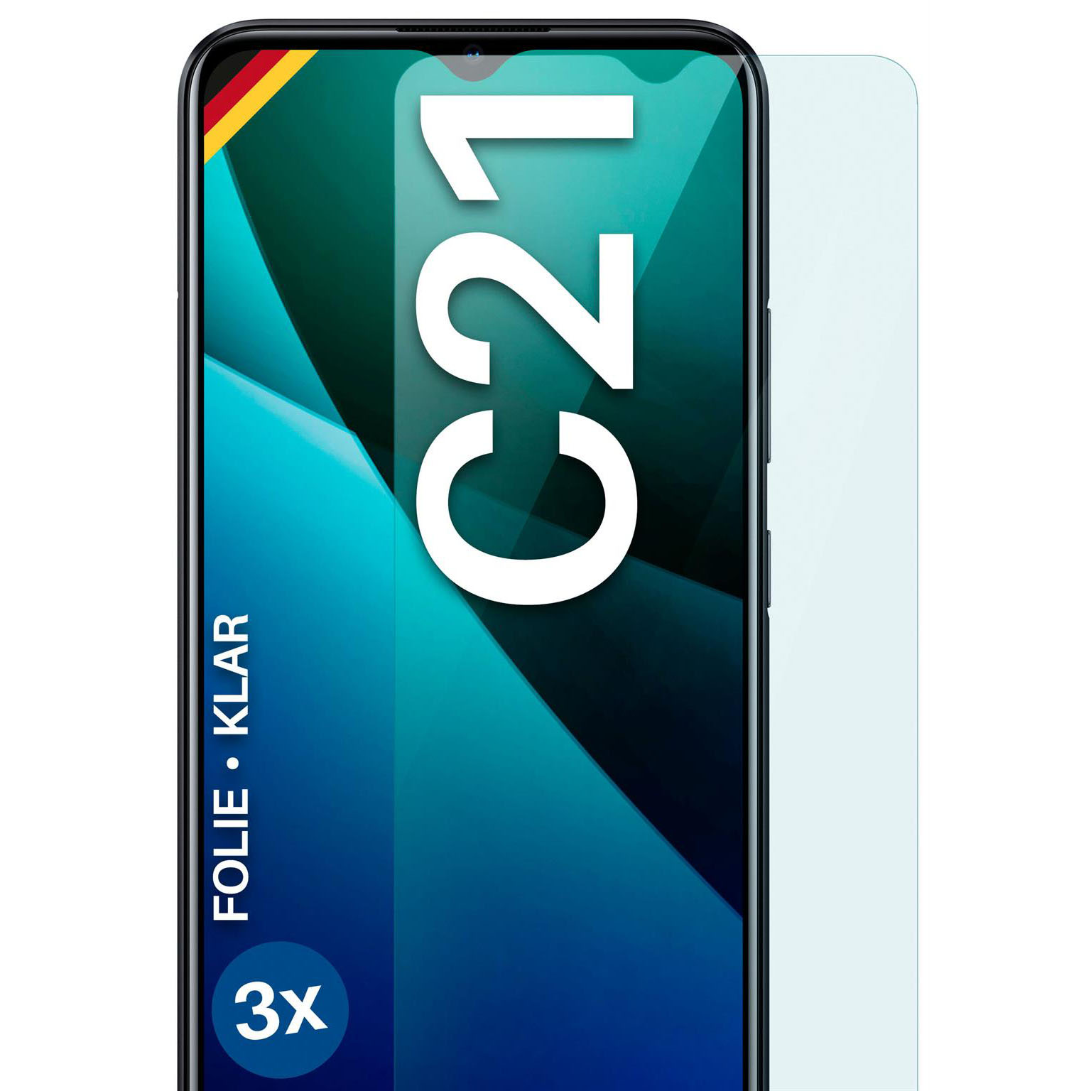 moex FlexProtect Realme C21 Schutzfolie Klar – Weiteres Produktbild 1 moex FlexProtect Realme C21 Schutzfolie Klar – Weiteres Produktbild 1